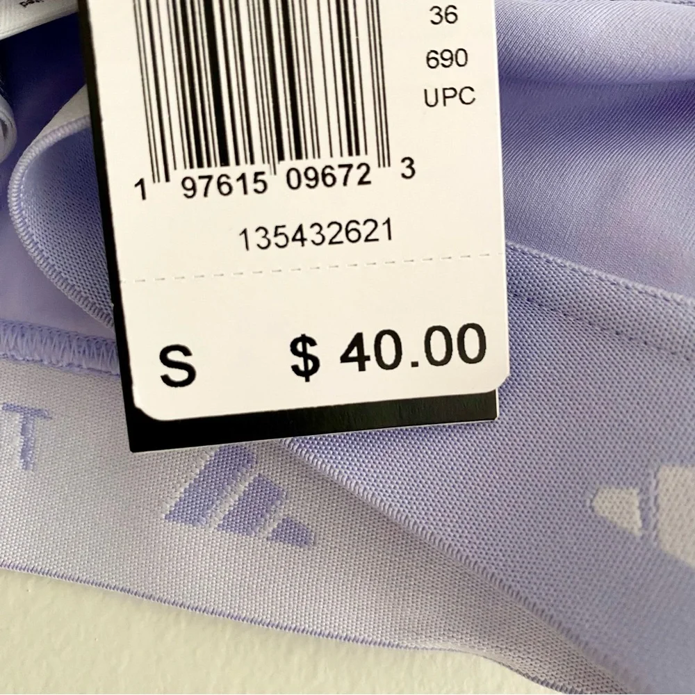 adidas Lavender Techfit Racerback Sports Bra - Picture 7 of 7